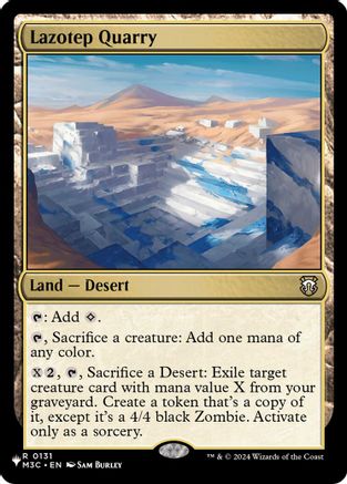 Lazotep Quarry [The List Reprints]