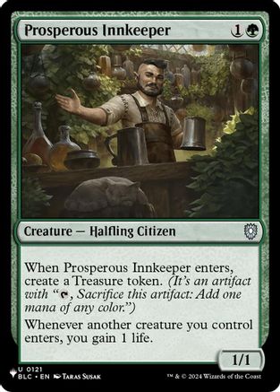 Prosperous Innkeeper (BLC) [The List Reprints]