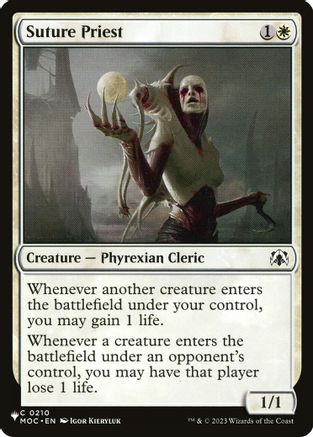 Suture Priest (MOC) [The List Reprints]