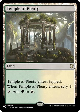 Temple of Plenty [The List Reprints]
