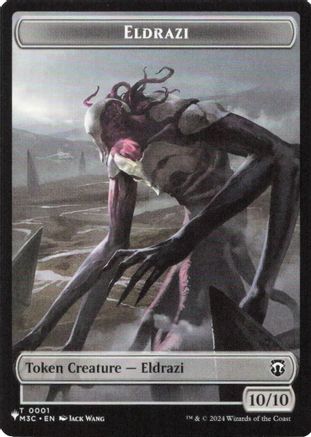 Eldrazi // Elf Warrior Double-Sided Token [The List Reprints]