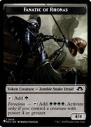 Fanatic of Rhonas // Elemental Double-Sided Token [The List Reprints]
