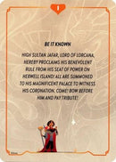 Reign of Jafar Lore Card (1 of 19)  [Reign of Jafar]