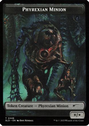 Phyrexian Minion (SLD) // Angel (LCI) Double-sided Token [Secret Lair Drop Series]