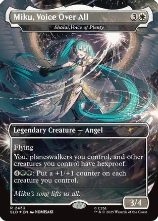 Miku, Voice Over All - Shalai, Voice of Plenty [Secret Lair Drop Series] Foil