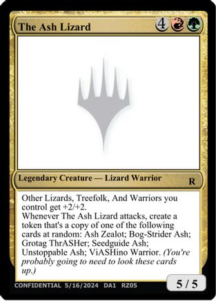 The Ash Lizard [Un-Known Event Playtest Cards]