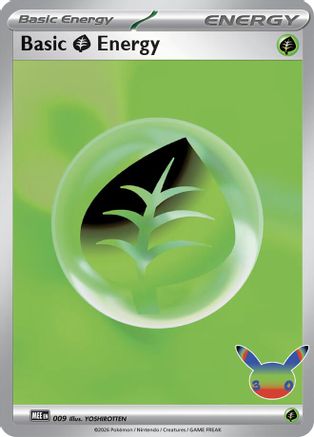 Basic Grass Energy (30th Celebration) 009 [MEE Mega Evolution Energies]  - Holofoil
