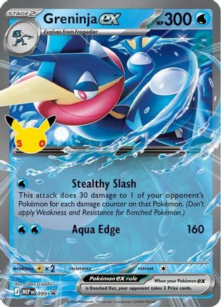 Greninja ex (30th Celebration) 099 [ME Mega Evolution Promo]  - Holofoil