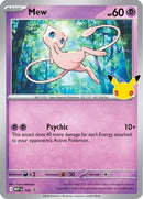 Mew (30th Celebration) 105 [ME Mega Evolution Promo]  - Holofoil