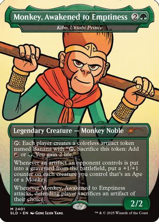 Monkey, Awakened to Emptiness - Kibo, Uktabi Prince [Secret Lair Drop Series]