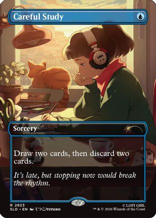 Careful Study (2823) [Secret Lair Drop Series] Foil