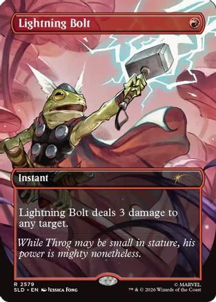Lightning Bolt (2579) [Secret Lair Drop Series] Foil