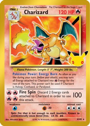 Charizard 004/102 [ME 30th Celebration Classic Collection]  - Holofoil