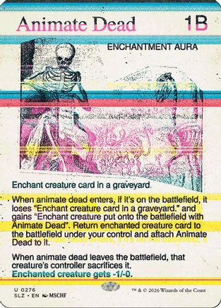 Animate Dead (0276) [Secret Lair x MSCHF: The Zeta Set]