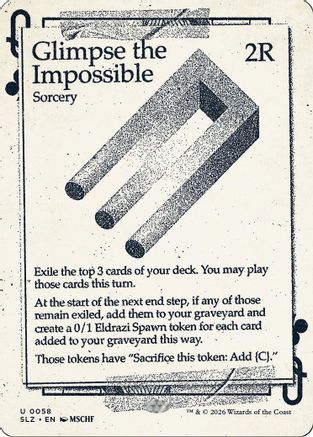 Glimpse the Impossible (0058) [Secret Lair x MSCHF: The Zeta Set]