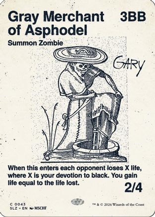 Gray Merchant of Asphodel (0043) [Secret Lair x MSCHF: The Zeta Set]