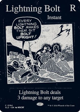 Lightning Bolt (0184) [Secret Lair x MSCHF: The Zeta Set]