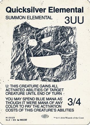 Quicksilver Elemental (0029) [Secret Lair x MSCHF: The Zeta Set]