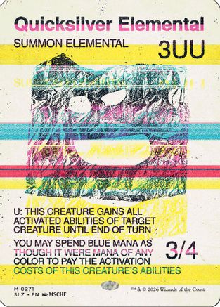 Quicksilver Elemental (0271) [Secret Lair x MSCHF: The Zeta Set]