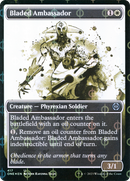 Bladed Ambassador (Showcase) (Step-and-Compleat Foil) - Phyrexia: All Will Be One: (Showcase) Foil