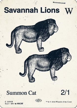 Savannah Lions (0009) [Secret Lair x MSCHF: The Zeta Set]