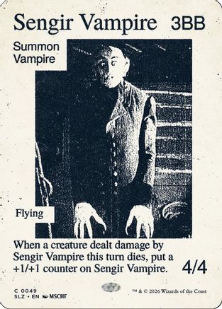 Sengir Vampire (0049) [Secret Lair x MSCHF: The Zeta Set]