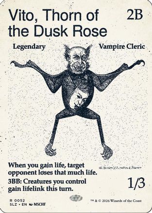 Vito, Thorn of the Dusk Rose (0052) [Secret Lair x MSCHF: The Zeta Set]