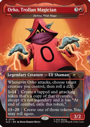 Orko, Trollan Magician - Delina, Wild Mage [Secret Lair Drop Series] Foil