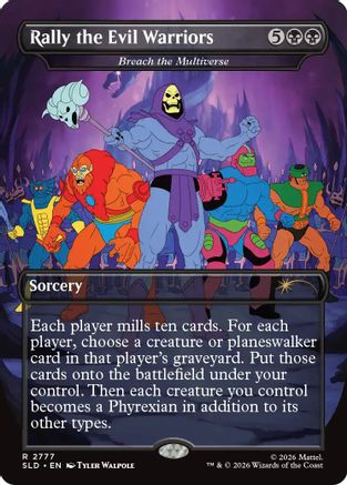 Rally the Evil Warriors - Breach the Multiverse [Secret Lair Drop Series] Foil