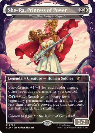 She-Ra, Princess of Power - Sisay, Weatherlight Captain [Secret Lair Drop Series] Foil