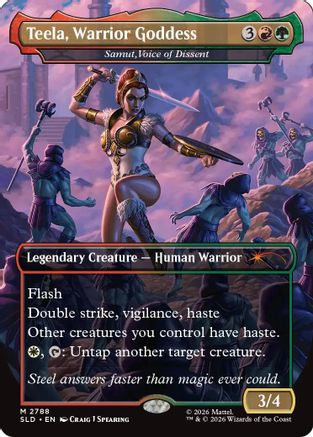 Teela, Warrior Goddess - Samut, Voice of Dissent [Secret Lair Drop Series] Foil