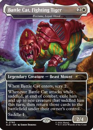 Battle Cat, Fighting Tiger - Fortune, Loyal Steed [Secret Lair Drop Series] Foil
