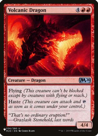 Volcanic Dragon (M20) [The List Reprints]