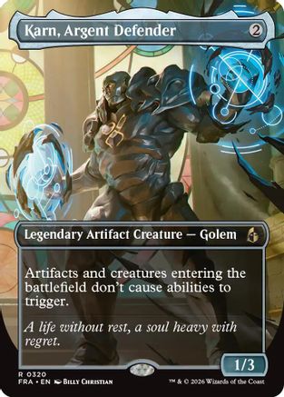 Karn, Argent Defender (Borderless) [Reality Fracture]