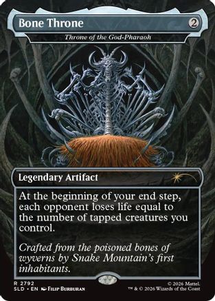 Bone Throne - Throne of the God-Pharaoh [Secret Lair Drop Series]