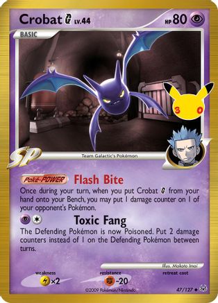 Crobat G - 47/127 [ME: 30th Celebration Classic Collection] - Holofoil