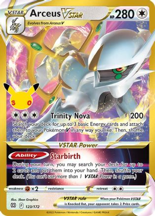 Arceus VSTAR - 123/172 [ME: 30th Celebration Classic Collection] - Holofoil