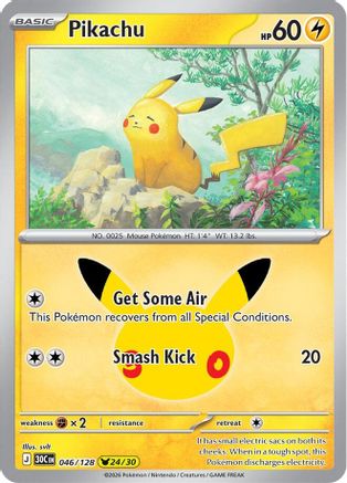Pikachu 046/128 [ME 30th Celebration]  - Holofoil