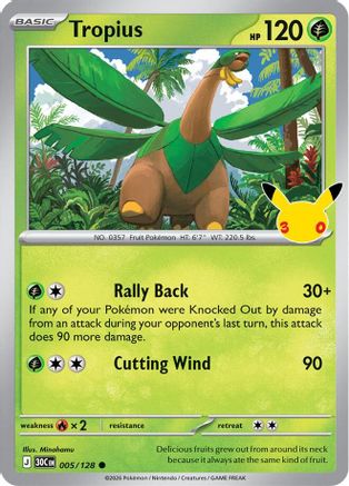 Tropius - 5/128 [ME: 30th Celebration] - Holofoil
