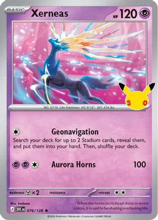 Xerneas 076 [ME 30th Celebration]  - Holofoil