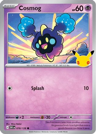 Cosmog - 78/128 [ME: 30th Celebration] - Holofoil