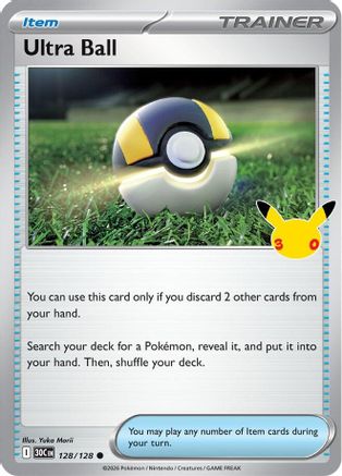 Ultra Ball - 128/128 [ME: 30th Celebration] - Holofoil