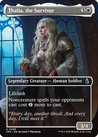 Thalia, the Survivor (Borderless) [Reality Fracture] Foil