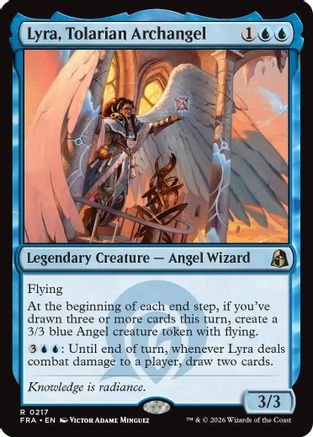 Lyra, Tolarian Archangel [Reality Fracture] Foil