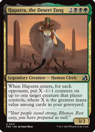 Hapatra, the Desert Fang [Reality Fracture] Foil