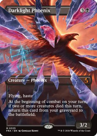 Darklight Phoenix (Borderless) (325) [Reality Fracture]