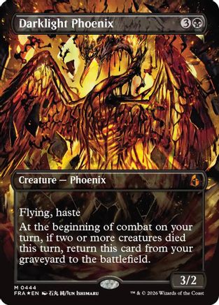 Darklight Phoenix (Borderless) (444) [Reality Fracture] Foil