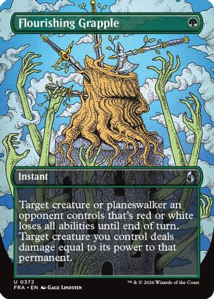 Flourishing Grapple (Borderless) [Reality Fracture] Foil