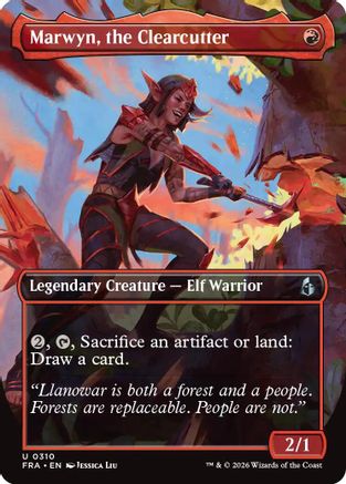 Marwyn, the Clearcutter (Borderless) [Reality Fracture] Foil