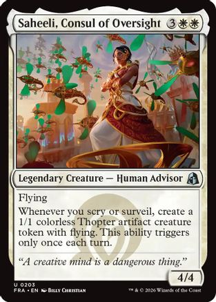Saheeli, Consul of Oversight [Reality Fracture]